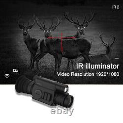 PARDNV008P Infrared Night Vision Monocular Waterproof IR 200m Scope Hunting Cam