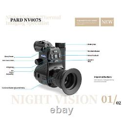 PARD NV007S Night Vision Scope Monocular Clip on Scopes 300m 940nm Infrared Cam