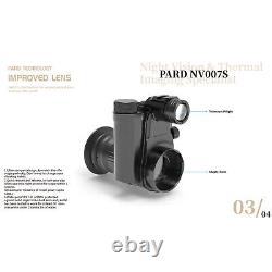 PARD NV007S Night Vision Scope Monocular Clip on Scopes 300m 940nm Infrared Cam