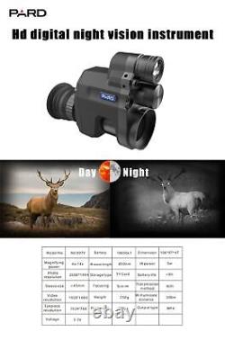 PARD NV007V Night Vision Scope IR HD Optical Monocular Hunting Digital Camera