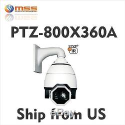 PTZ Speed 7 Dome 700TVL Camera 360X Zoom Outdoor Fill Light IR 650ft AC24V 360A