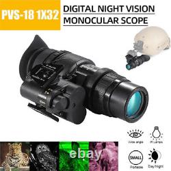 PVS18 Night Vision Sight NVG 1X32 Digital Infrared Scope Night Vision Monocular