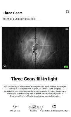 Pard NV007 200m NV digital Night vision rifle scope infrared for hunting