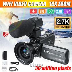Pro Full HD WIFI 30MP 3'' LCD Digital Camcorder Video DV Camera Mic Night Vision