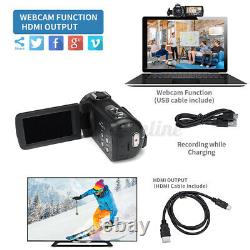 Pro Full HD WIFI 30MP 3'' LCD Digital Camcorder Video DV Camera Mic Night Vision