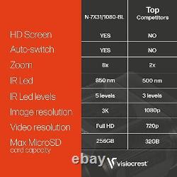 Pro-Grade Night Vision Binoculars Digital Infrared Hunting Scope HD Widescreen