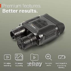 Pro-Grade Night Vision Binoculars Digital Infrared Hunting Scope HD Widescreen