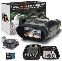 Pro Night Vision Binoculars Digital Infrared, 4 Screen, 2X Zoom NEW