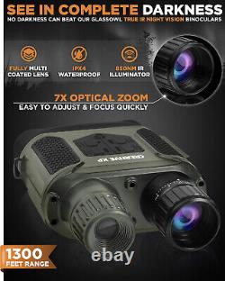 Pro Night Vision Binoculars Digital Infrared, 4 Screen, 2X Zoom NEW