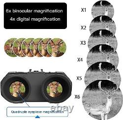 Pro Night Vision Goggles Digital Infrared Adults 100% Dark Binoculars for Helmet