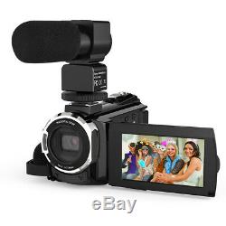 Professional 4K 1080P Ultra HD 48MP 16X ZOOM Digital Video Camera Camcorder IR