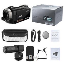 Professional 4K 1080P Ultra HD 48MP 16X ZOOM Digital Video Camera Camcorder IR