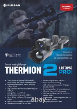 Pulsar Thermion 2 LRF XP50 Pro Thermal Riflescope (PL76551) BRAND NEW