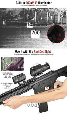 Pvs14 Style Digital Tactical Night Vision Scope For Shooting Telescope Monocular