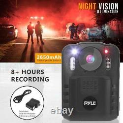 Pyle PPBCM92 Compact & Portable HD Body Camera Night Vision, Motion Detector