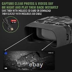 Real Night Vision LCD Goggles Binoculars Digital Recording + Sd + Case, Hunting