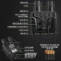 Real Night Vision LCD Goggles Binoculars Digital Recording + Sd + Case, Hunting