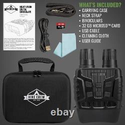 Real Night Vision LCD Goggles Binoculars Digital Recording + Sd + Case, Hunting