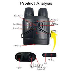 Rechargeable Digital Night Vision HD Infrared Binoculars with 3LCD Screen Video