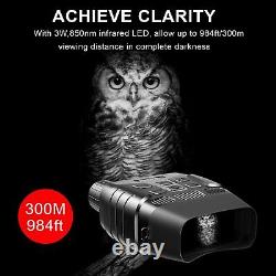 Rexing B1 Infrared Night Vision Binoculars with LCD Screen, Video Recording