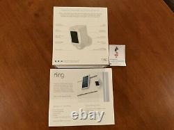 Ring Security Surveillance Camera Spotlight Cam Solar Wireless Battery HD White