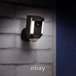 Ring Spotlight Cam Wired 1080 HD Built-in Spotlight Siren Alarm Alexa