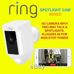 Ring Spotlight Cam Wired HD Camera with Two-Way Talk & Spotlights Security Cam