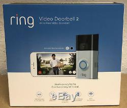 Ring Video Doorbell 2 Motion Activated 1080HD Video 2-Way Talk Night Vision Cam