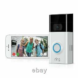 Ring Video Doorbell 2 Motion Activated 1080HD Video 2-Way Talk Night Vision Cam