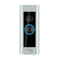 Ring Video Doorbell Pro WiFi 1080P HD Camera with Night Vision Satin Nickel
