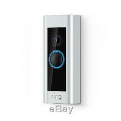 Ring Video Doorbell Pro WiFi 1080P HD Camera with Night Vision Satin Nickel