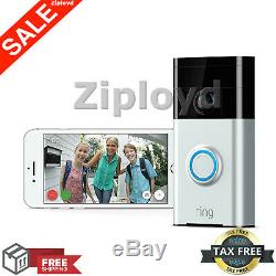 Ring Video Doorbell Wi-Fi Enabled Smart Phone HD Security Camera Night Vision IP