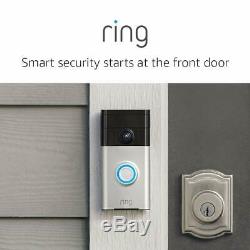 Ring Video Doorbell Wi-Fi Enabled Smart Phone HD Security Camera Night Vision IP