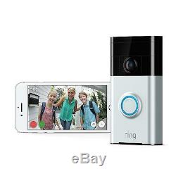 Ring Video Doorbell Wi-Fi Enabled Smart Phone HD Security Camera Night Vision IP