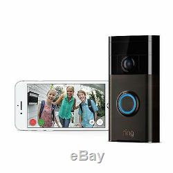 Ring Wi-Fi Enabled Video Doorbell in Venetian Bronze, Works with Alexa BRAND NEW