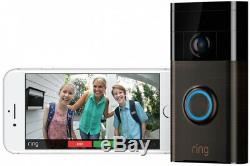 Ring Wireless Front Door Video Camera Door Bell Doorbell Chime Intercom WIFI Kit