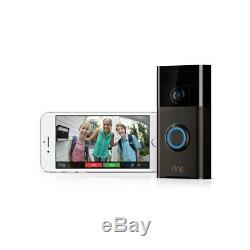 Ring Wireless Video Doorbell Wifi Built-in Speaker 2-Way Talk See and Speak