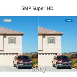 SANNCE 5MP 8CH DVR Video Security AI Light Alert Home Outdoor Camera System 4TB