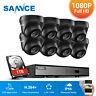 Sannce Outdoor 3000tvl Dome Cctv Camera 5in1 8ch 1080p Hdmi Dvr Security System