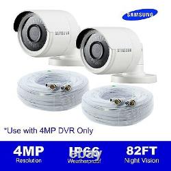 Set of 2, Wisenet SDC-89440BF 4MP HD Camera (4MP Unit Only) SDH-C85100BFN, cable