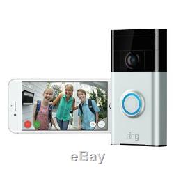 Smart Door Bell Camera 720P WiFi Video Wireless Wired 2-Way Audio Night Vision