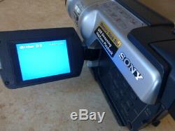 Sony DCR-TRV350 Digital8 Player Hi8 Camcorder- with extras WORKING CONDITION