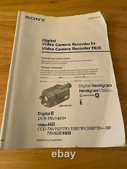 Sony Digital Handycam Video Camera Recorder Hi8 CCD-TRV308 NTSC