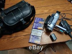 Sony Handycam DCR-TRV340 Digital8 Camcorder With Accessories and 4 new cassettes