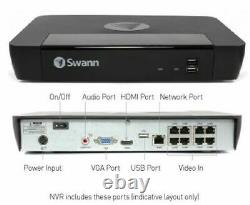 Swann Digital IP NVR 8580 8 Channel Network Video CCTV Recorder 4K Ultra HD 2TB