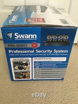 Swann Professional Security System 8 Channel Digital Video Recorder & 8x Cameras