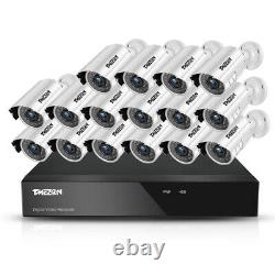 TMEZON 1080P 2.0MP Security Camera 16CH HDMI DVR Outdoor IR Night CCTV System