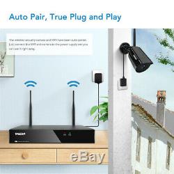 TMEZON 1080P Wireless WiFi Outdoor Camera 8CH HD NVR 1TB Audio Security System