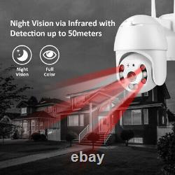 TMEZON 1080P Wireless WiFi Security Camera Indoor Outdoor Dome PTZ CCTV System