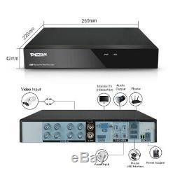 TMEZON 8CH 1080P HDMI DVR 2.0MP Outdoor CCTV Home Security Camera System 1TB HDD